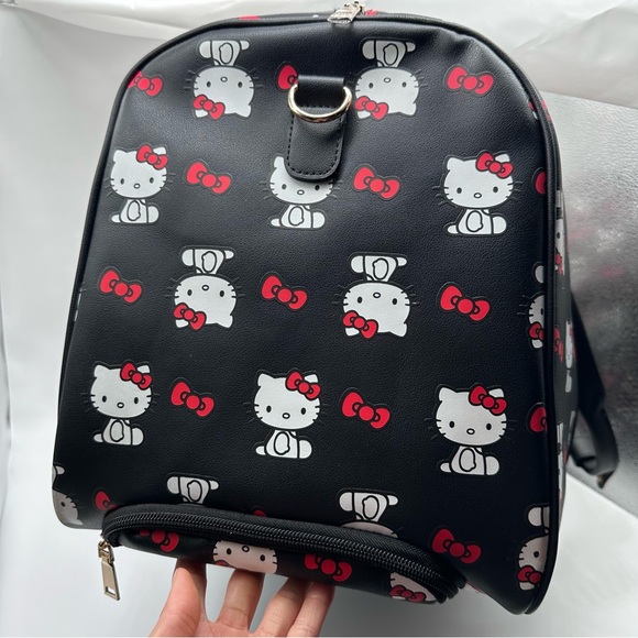 Bioworld x Sanrio Hello Kitty Faux Leather Carry-on Luggage Bag - Picture 2 of 12